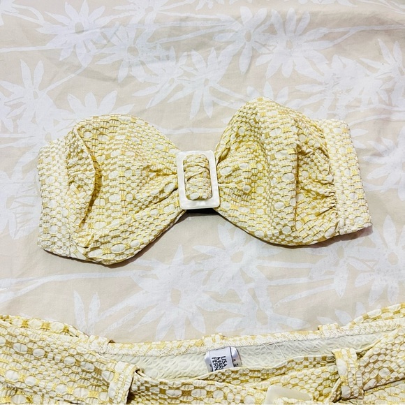 Lisa Marie Fernandez | Buckle Bandeau Metallic Bikini Set - Size 1 2-4 - Picture 6 of 7